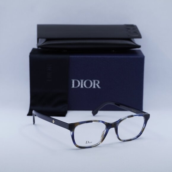 Final Price! Dior DIORETOILE2 JBW Marble Blue Black Eyeglasses 50mm